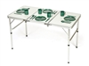 Portable Adjustable Lightweight  Aluminum Folding Table by Trademark Innovations