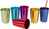 Retro Aluminum Tumblers Assorted Colors By Trademark Innovations (6, 16 oz.)