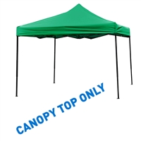 10' x 10' Square Replacement Canopy Gazebo Top Assorted Colors By Trademark Innovations (Green)