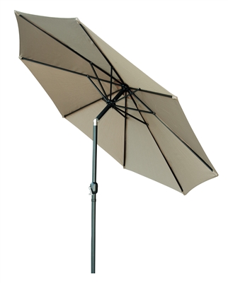 10' Tilt with Crank Patio Umbrella with Bronze-Finish Starburst Base by Trademark Innovations