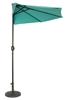 9' Patio Half Umbrella by Trademark Innovations (Teal)