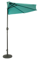 9' Patio Half Umbrella by Trademark Innovations (Teal)