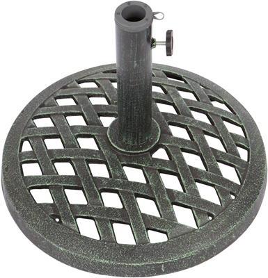 Cast Iron Umbrella Base 17.7 Inch Diameter by Trademark Innovations