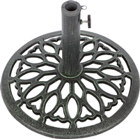 Cast Iron Umbrella Base -15.7 Inch Diameter by Trademark Innovations