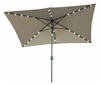 10' x 6.5' Rectangular Solar Powered LED Lighted Patio Umbrella by Trademark Innovations