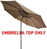 Replacement Patio Umbrella Top for 10' LED Patio Umbrella by Trademark Innovations