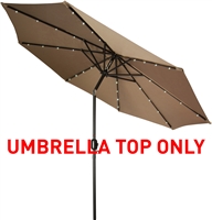 Replacement Patio Umbrella Top for 10' LED Patio Umbrella by Trademark Innovations