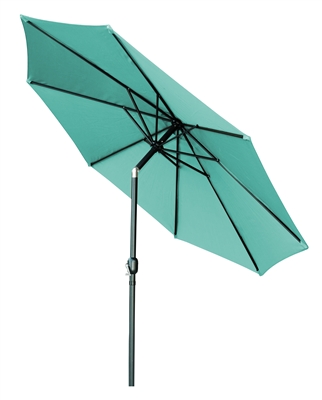 10' Tilt with Crank Patio Umbrella by Trademark Innovations (Teal)