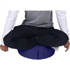 Cotton Yoga Meditation Round Cushion with Carry Handle by Trademark Innovations (Blue)