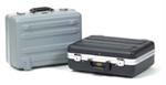 9202-B, 8 In. Black & Aluminum Horizontal Ribbed Tool Case-Reg 18.0x13.25x8.75