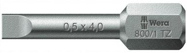 056203 Slotted Bits, Torsion 800/1 Tz 0.5 X 4.0 X 25 mm