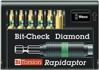 056372 Diamond Coated Bit Set 6Pc (Tx) 8767-6/Bdc Rapidaptor