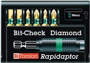 135956 Diamond Coated Bit Set 6Pc (Sl/Ph) 8700-6 Ph/Bdc Rapidaptor