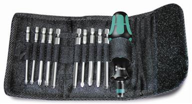 347110 Kraftform Handle And Bit Set 11Pc (Ph/Txbo/Sq) With Pouch Kraftform Kompakt 43