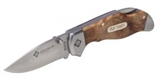 Professional Knives SS Drop Point Pocket Knife, Wood