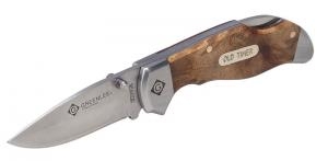 Professional Knives SS Drop Point Pocket Knife, Wood