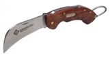 Professional Knives SS Hawkbill Poket Knife, Wood Handle