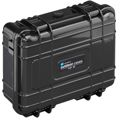 Type 5, Ultra High-Impact ABS Outdoor Case, Empty, BLACK, 8" x 5.75" x 2.75"