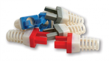 Color Strain Reliefs for EZ-RJ45 Cat 6+ Connector