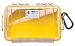1050, Micro Case YELLOW-CLEAR, 6.31" x 3.68" x 2.75"