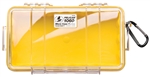 1060, Micro Case YELLOW-CLEAR, 8.25" x 4.25" x 2.25"
