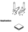 PQFP Removal Tips.  PQFP-144 Tip.  Tips for TP-65 handpiece.