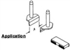 Surface mount component removal tips.  Narrow-Body Connectors, and SOIC Components.  Tips for TT-65 handpiece.