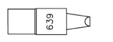 Diamond Soldering Tip .078" Chisel, Blunt