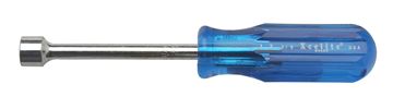3/8" x 3" Fixed Handle Nutdriver, Blue Handle, Drilled Shaft