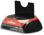 Multi-Function SATA Quick Dock Hi-Speed USB/eSATA 3.5""/2.5"" with One Touch Backup, 2-Port USB Hub and Multi-Card Reader