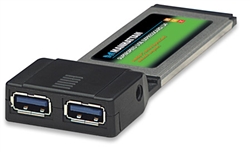 SuperSpeed USB ExpressCard/34 Two SuperSpeed USB ports