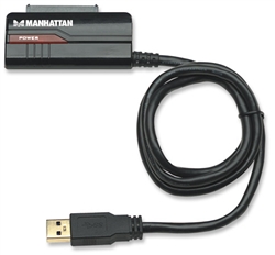 SuperSpeed USB to SATA Adapter Connects 2.5""/3.5"" SATA hard drive to SuperSpeed USB port
