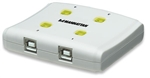 Hi-Speed USB 2.0 Automatic Sharing Switch 1x4 Ports, Dual Control