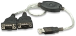 USB to Serial Converter Connects Two Serial Devices To A USB Port