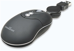 MM1 Optical Mobile Mini Mouse USB, Five Buttons with Scroll Wheel, 1000 dpi