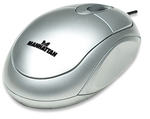 MH1 Optical Mini Mouse USB, Three Buttons with Scroll Wheel, 1000 dpi, Silver