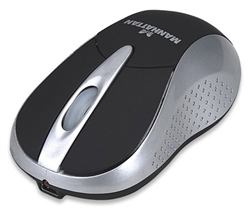 MLX Wireless Laser Mini Mouse USB, Adjustable Three-Level Resolution, Three Buttons with Scroll Wheel