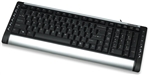 Slim Multi-Media Keyboard USB, Black/Silver