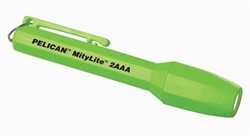 1900C, MityLite Flashlight 2AAA (Carded) with Light Bender, NEON GREEN