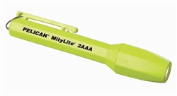 1900C, MityLite Flashlight 2AAA (Carded) with Light Bender, YELLOW