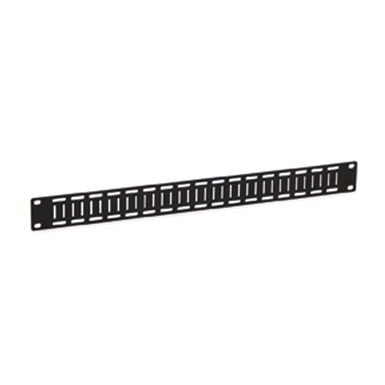 1U Flat Cable Lacing Panel - 10 pack