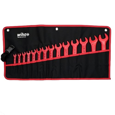 Insulated Open End Wrench 14 Pc Inch Set