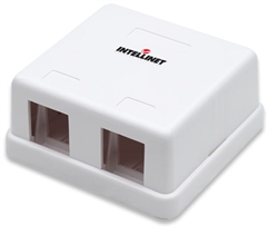 Surface Mount Box 2 Outlets, White