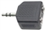 Audio Adapter 2 3.5mm stereo jacks to 3.5mm stereo plug