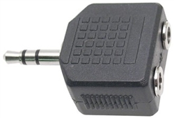 Audio Adapter 2 3.5mm stereo jacks to 3.5mm stereo plug
