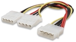 Power Y Cable 5.25"" M to dual 5.25"" F, 20 cm (8 in.)