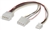 Power Y-Cable 5.25"" M to 5.25"" F &and 3.5"" F, 20 cm (8 in.)