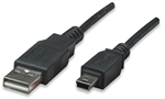 Hi-Speed USB Device Cable A Male / Mini-B Male, 3 m (10 ft.), Black