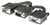 SVGA Y Cable HD15 Male / 2 HD15 Female, 1.5 cm (6 in.), Black