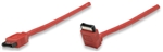 SATA Data Cable 7-Pin Male to 90-degree Male, 50 cm (20 in.), Red